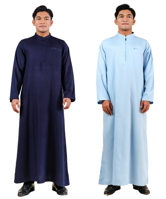 Jubah Zip Collar