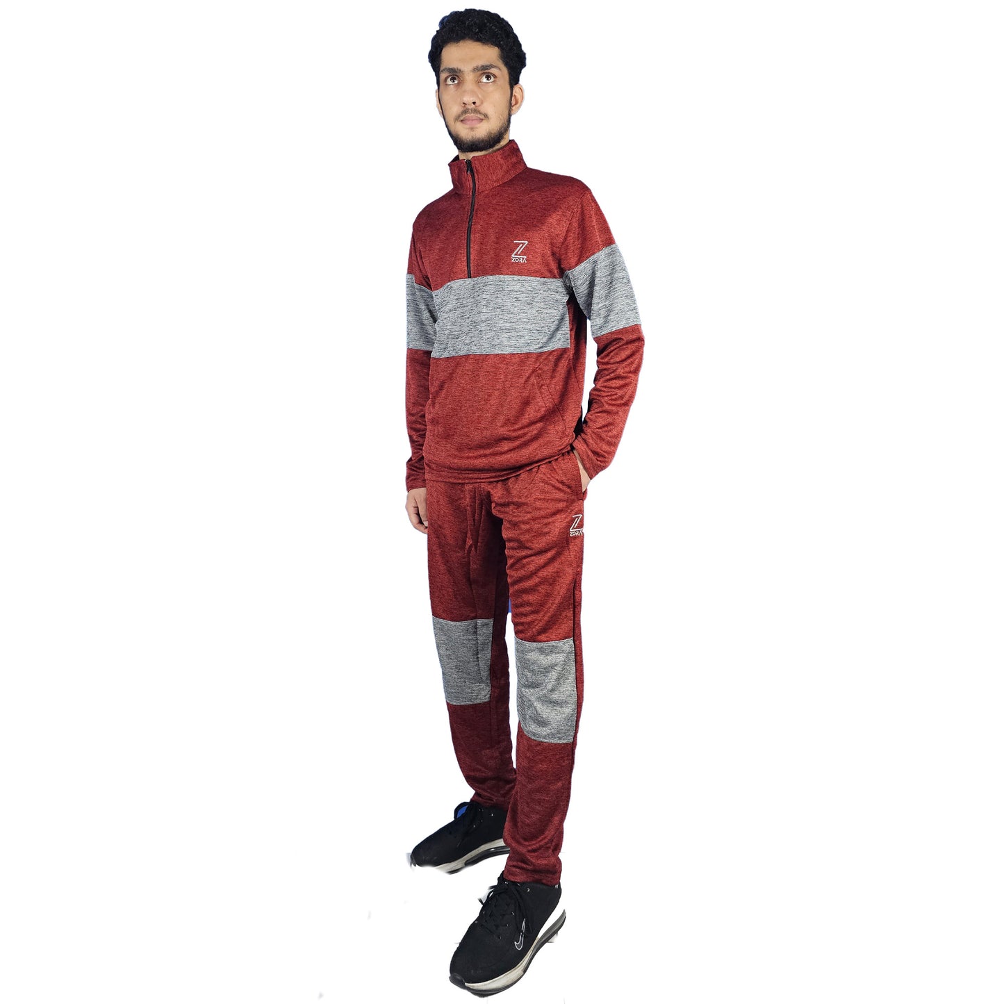 Track suit Red grey