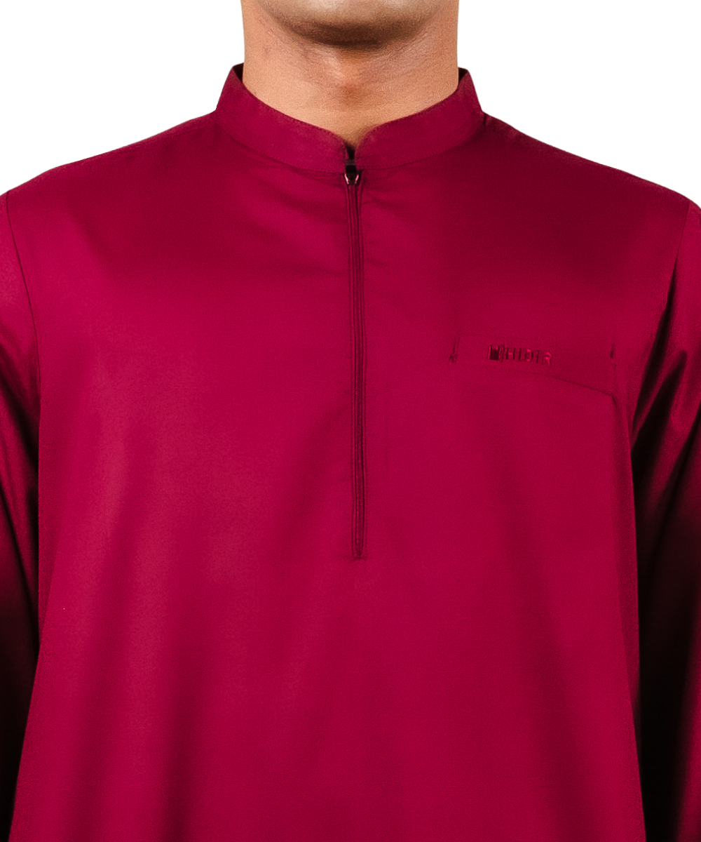 Jubah Zip Collar